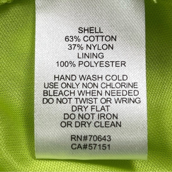 J Howard Dress Womens 10 Kiwi Green Cream Lace Overlay Midi Lined - Picture 9 of 13